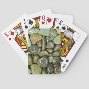 Decorative landscaping rocks playing cards