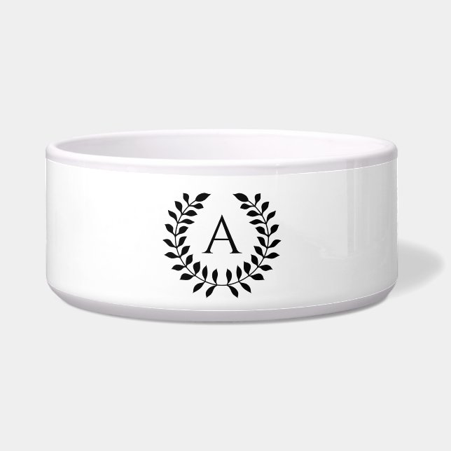 Decorative Laurel Wreath With Custom Monogram (Front)