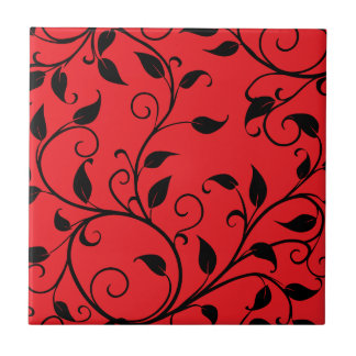 Decorative Leaf Ceramic Tile