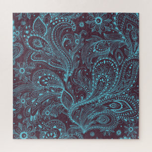 Decorative Leaves: Seamless Pattern Background Jigsaw Puzzle