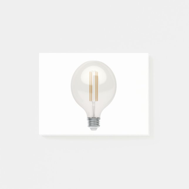 Decorative LED bulb Post-it Notes (Front)