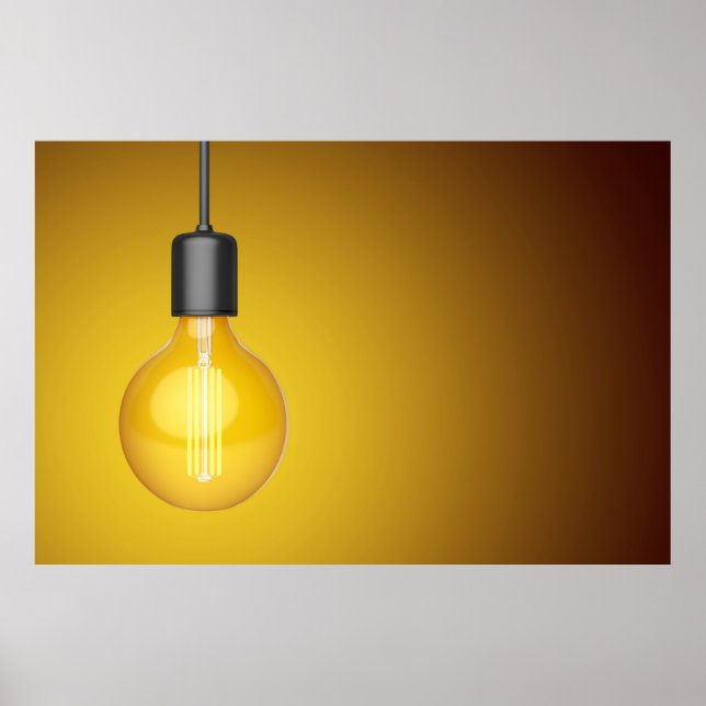 Decorative LED light bulb Poster (Front)