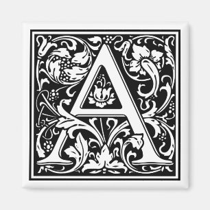 Decorative Letter Initial “A” Magnet