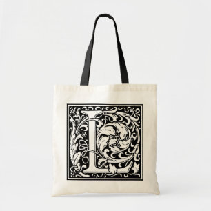 Decorative Letter Initial “L” Tote Bag
