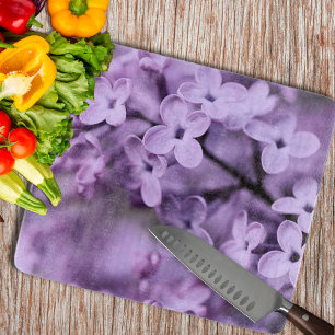 Decorative Lilac Flowers Cutting Board