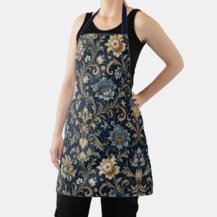 Decorative Luxury Floral Ornamentation Apron