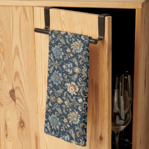 Decorative Luxury Floral Ornamentation Tea Towel