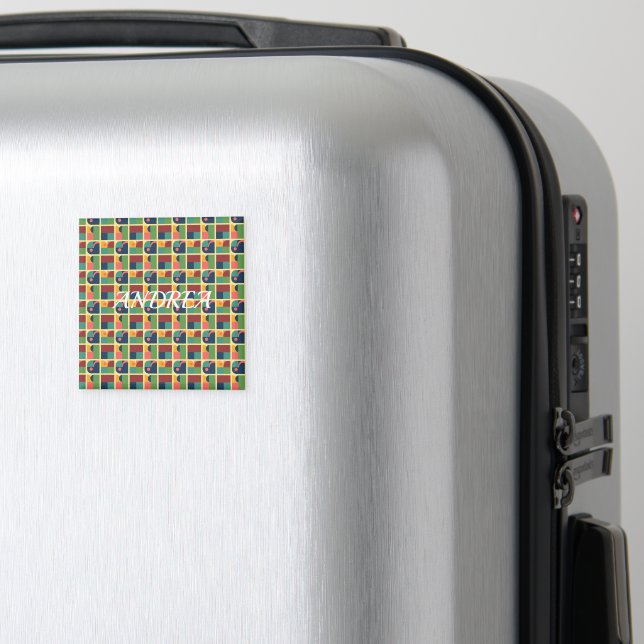 Decorative Magnet – Abstract Geometric Shapes (In Situ (Luggage))