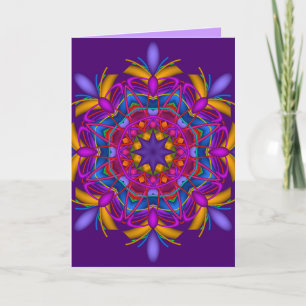 Decorative mandala birthday card