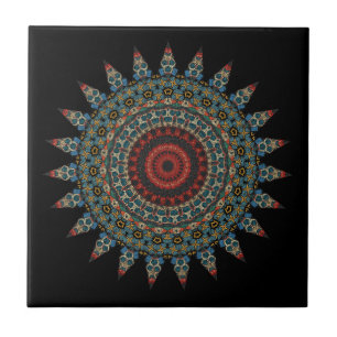 Decorative Mandala Ceramic Tile