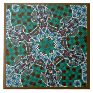 Decorative Mandala Ceramic Tile