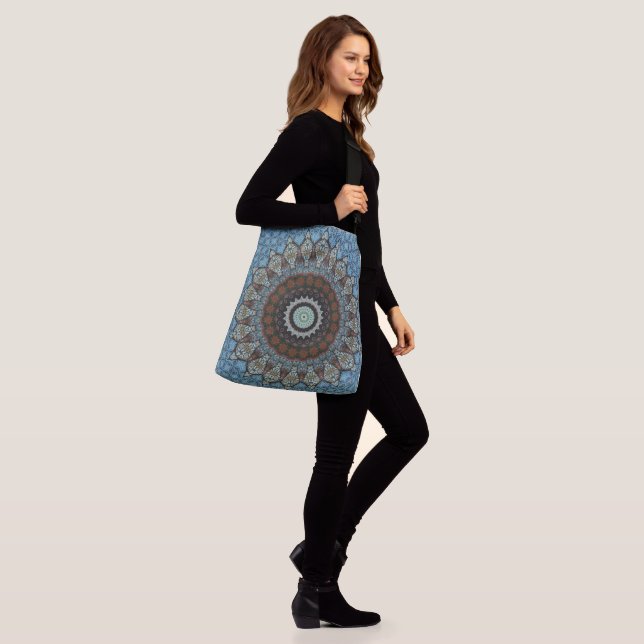  Decorative Mandala Crossbody Bag (On Model)