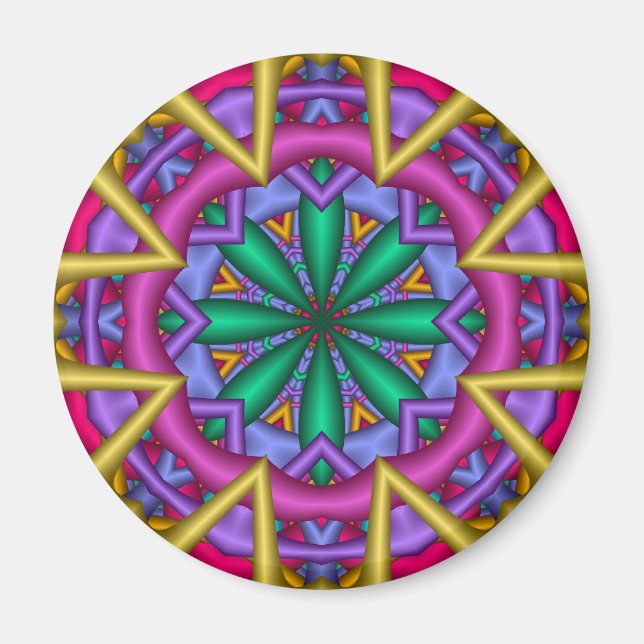 Decorative Mandala Fun magnet (Front)