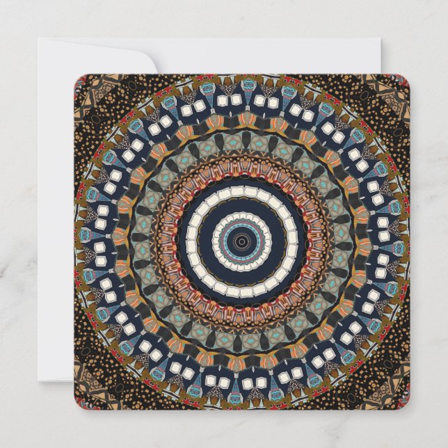  Decorative Mandala  Invitation (Front)