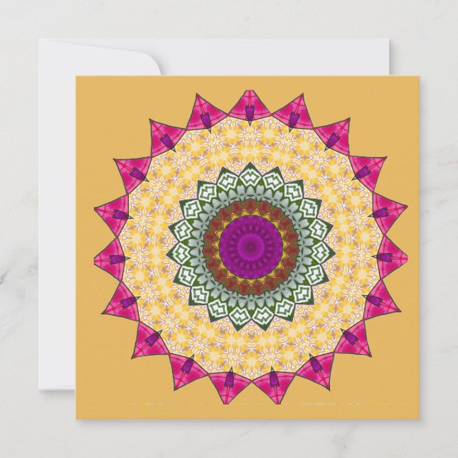  Decorative Mandala  Invitation (Front)