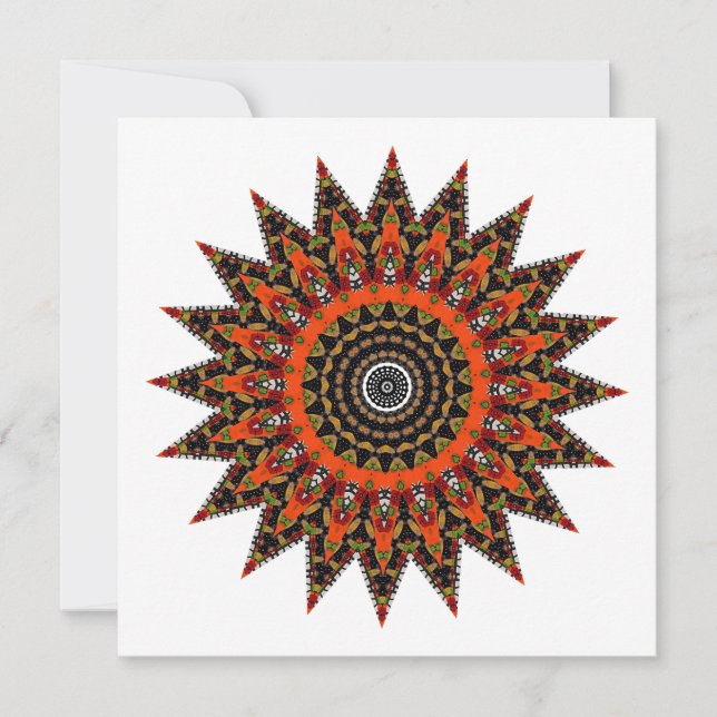  Decorative Mandala  Invitation (Front)