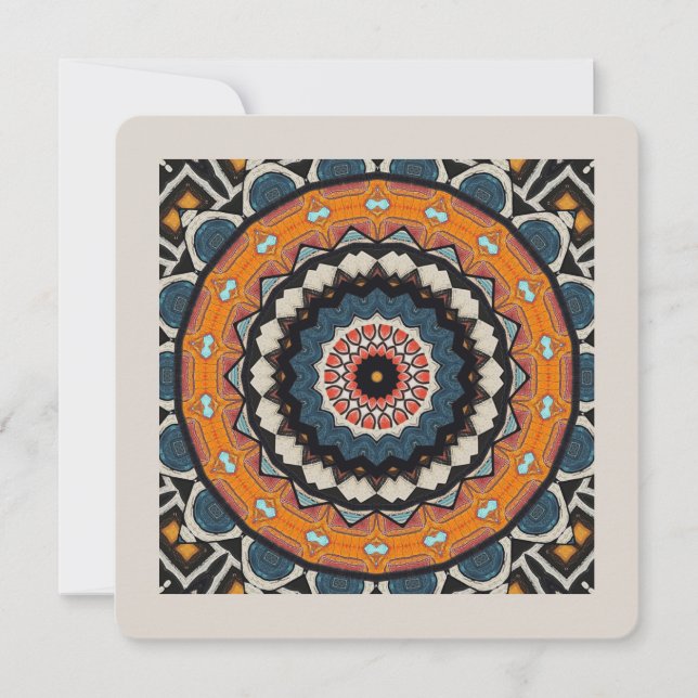  Decorative Mandala Invitation (Front)