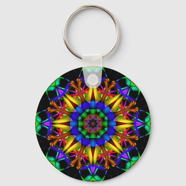 Decorative Mandala Keychain (Front)