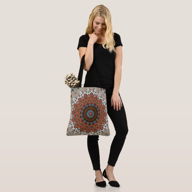 Decorative Mandala Tote Bag (On Model)
