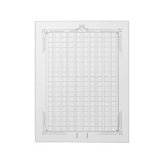 Decorative Manuscript Paper <Ash>[gr05] Notepad