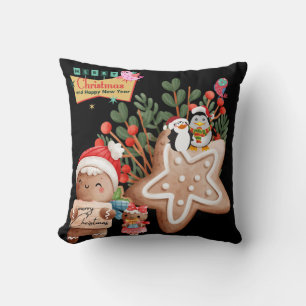 Decorative Merry Christmas Santa Cushion