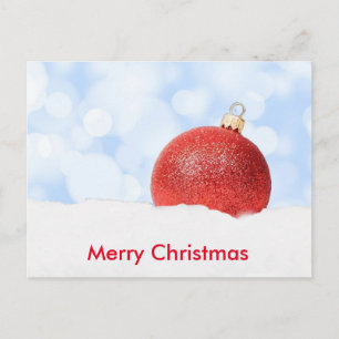 Decorative Merry Christmas Tree Holiday Postcard