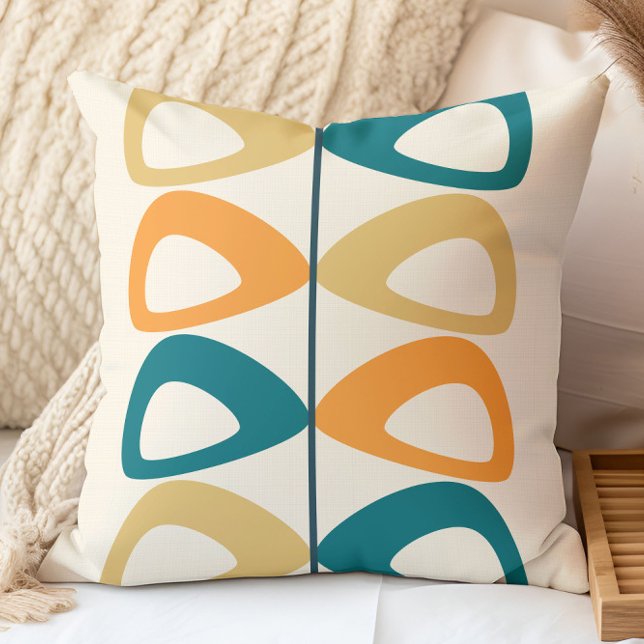 Decorative Mid Century Modern Abstract Pattern Cushion (Creator Uploaded)