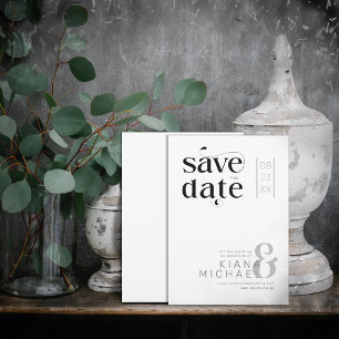 Decorative Modern Wedding ID887 Save The Date