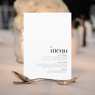 Decorative Modern Wedding Menu ID887