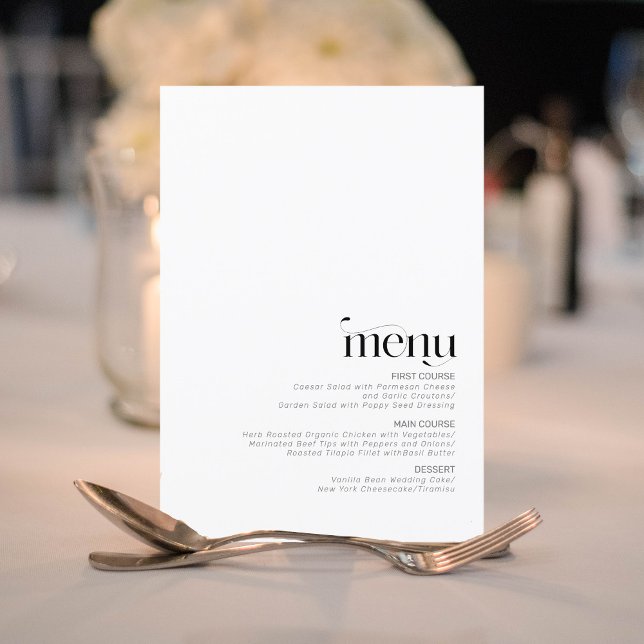 Decorative Modern Wedding Menu ID887 (Creator Uploaded)