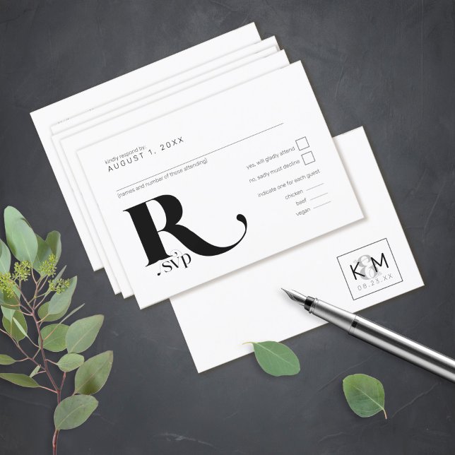 Decorative Modern Wedding RSVP ID887 (Creator Uploaded)