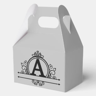 Decorative Monogram A Favour Box