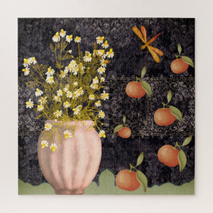 Decorative Moody Floral Jigsaw Puzzle