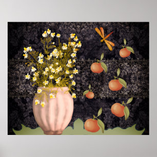 Decorative Moody Floral Poster