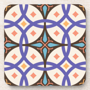 Decorative Mosaic Ceramic Ornate Tile Pattern Coaster