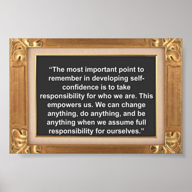 Decorative Motivational Quotes Poster (Front)