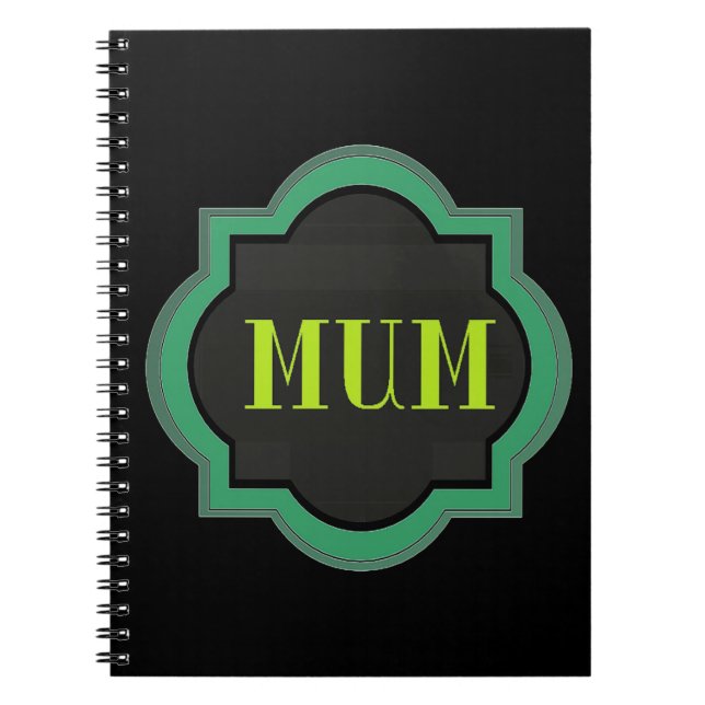 Decorative Mum Notebook (Front)
