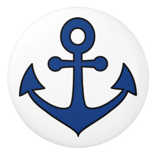 Decorative nautical ceramic knobs