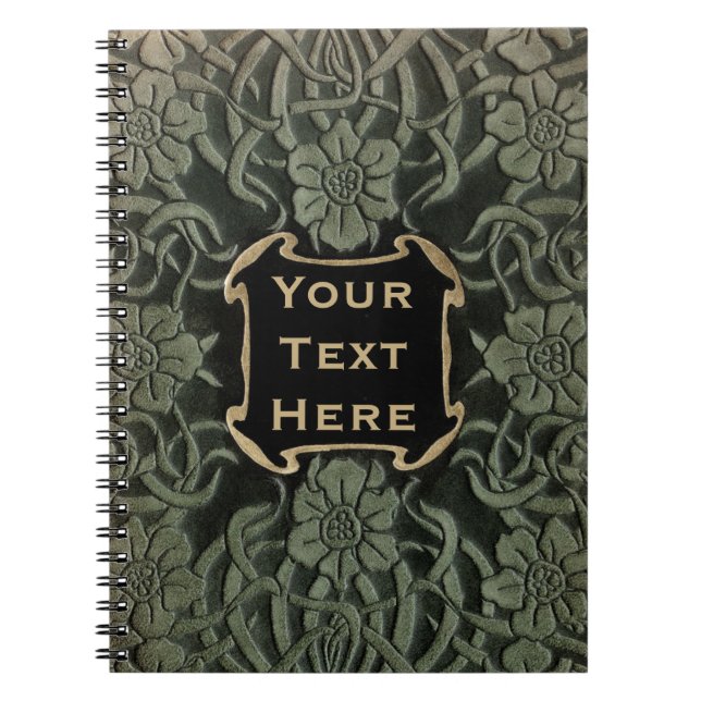 Decorative old book cover: Retro floral design (Front)