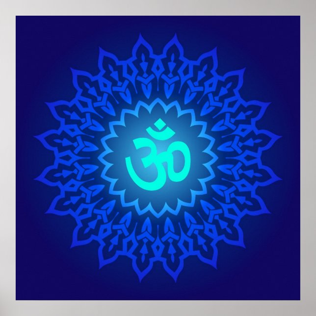 Decorative Om Design Poster (Front)