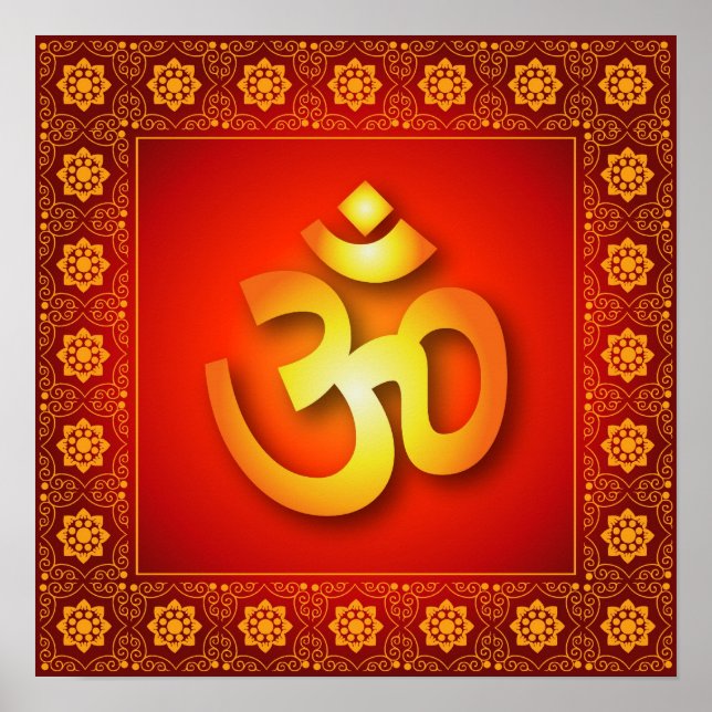 Decorative Om Poster (Front)