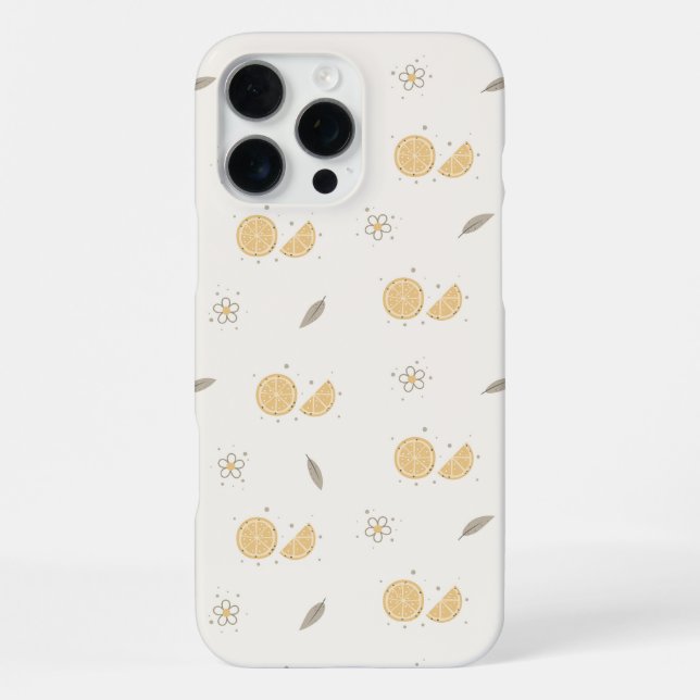 Decorative Orange Slice Print  iPhone Case (Back)