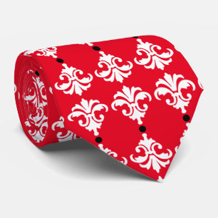 Decorative Ornate Damask Stripe Tie