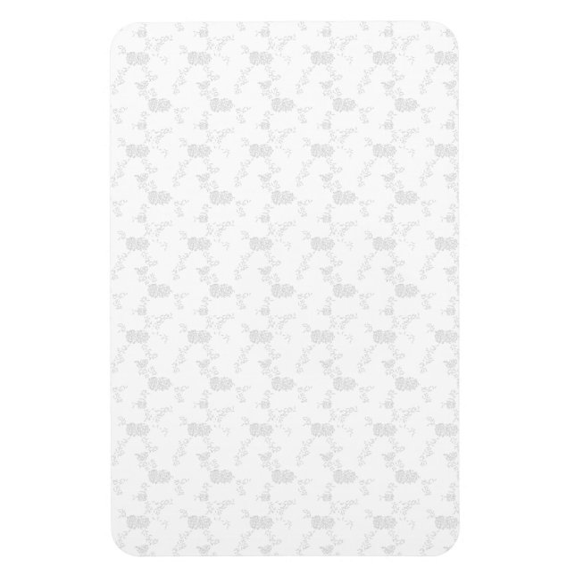 Decorative, Pale Grey Magnet (Vertical)