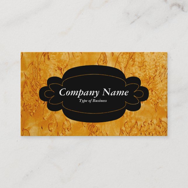 Decorative Panel 01 - Black - Wood 04 Business Card (Front)