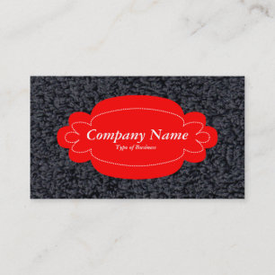 Decorative Panel 01 - Red - Woolly Carpet Business Card