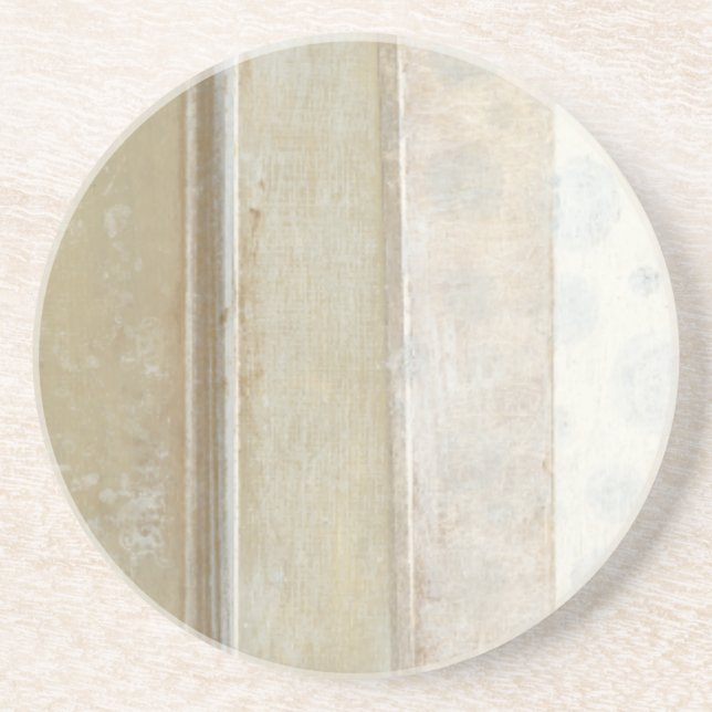 Decorative Panel Painting in Neutral Colours Coaster (Front)