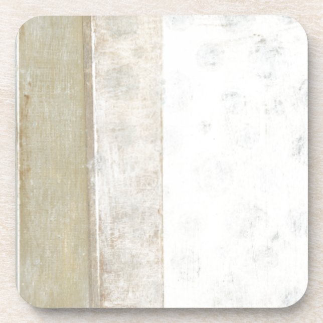 Decorative Panel Painting in Neutral Colours Coaster (Front)