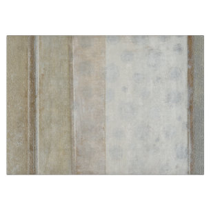 Decorative Panel Painting in Neutral Colours Cutting Board