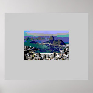 Decorative Pão de Açúcar for walls Poster
